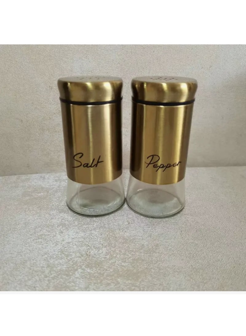 2 قطعة: مذاكرات ملح وفلفل بحجم 150 مل، مصنوعة من الزجاج والفولاذ المقاوم للصدأ، للمنزل، المطبخ، المطعم، والشواء - Image 3